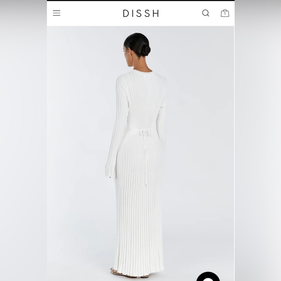 DISSH ADA DRESS SIZE M in WHITE - Picture 8 of 16